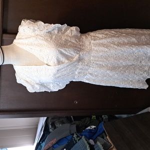 Nwt womens size lage white romper